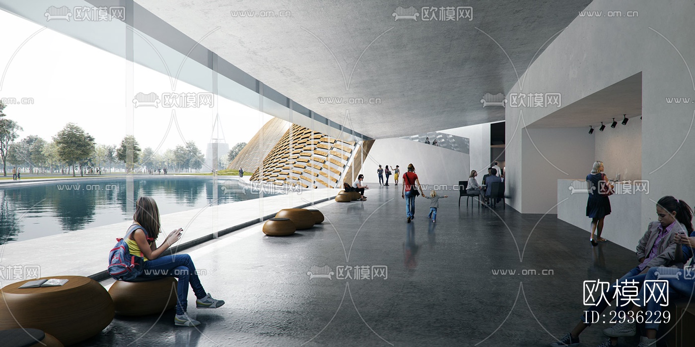 东南亚美术博物馆效果图下载（渲染图2）