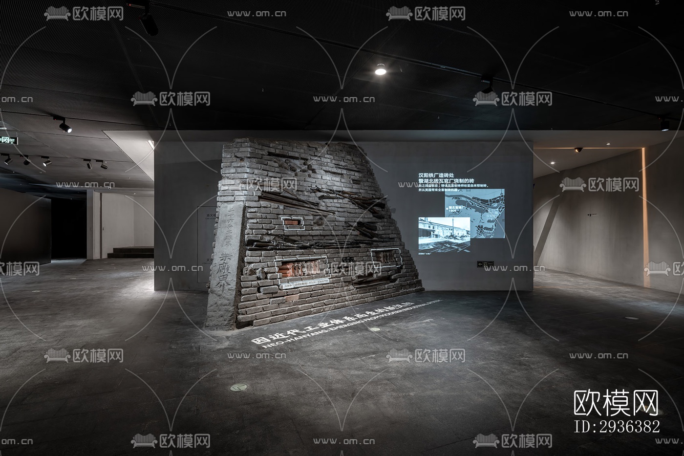 高级灰美术博物馆效果图下载（渲染图2）