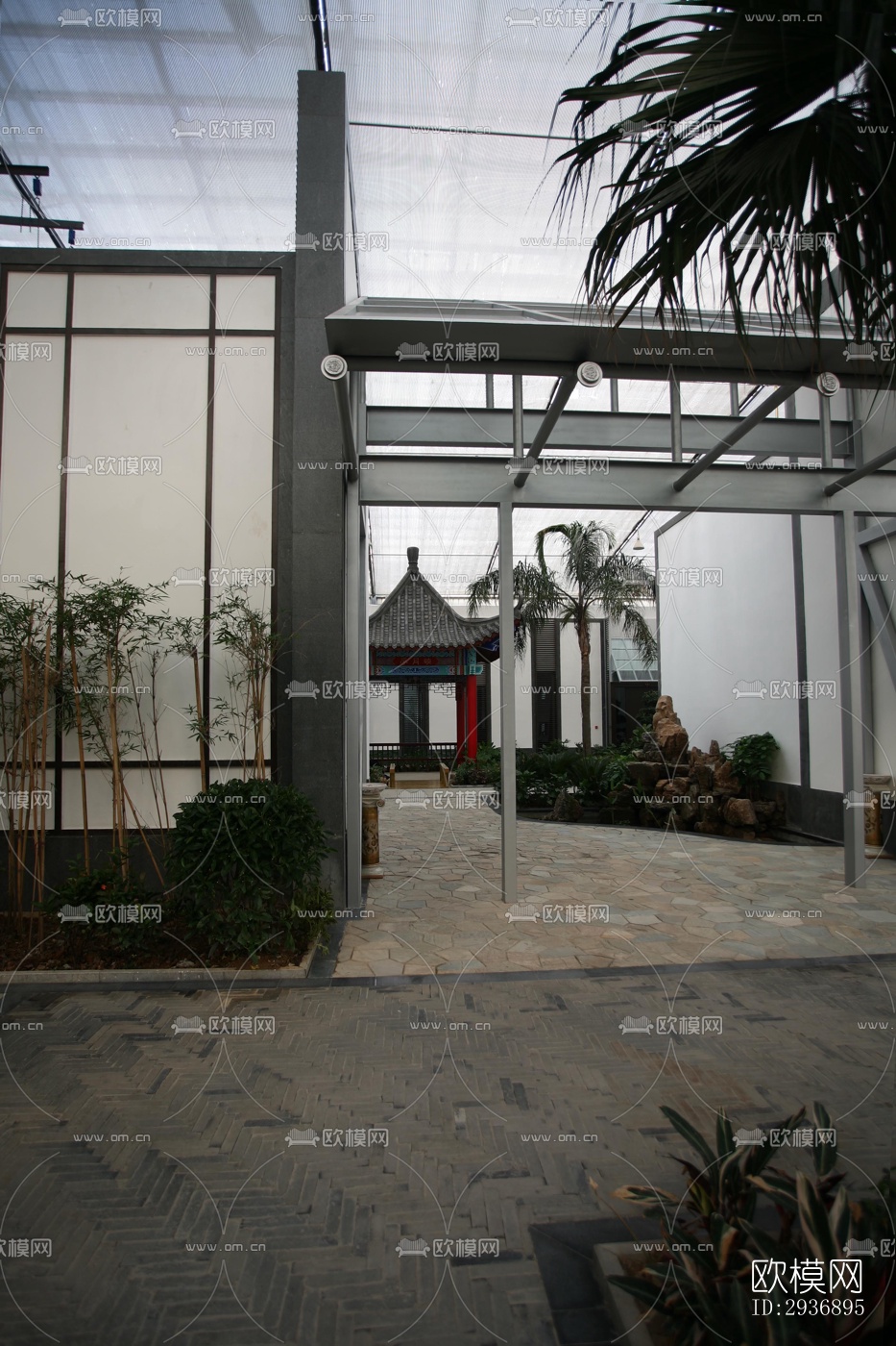 中式中餐厅效果图下载（渲染图2）