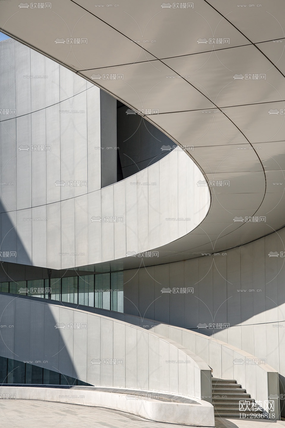 现代文体建筑效果图下载（渲染图7）