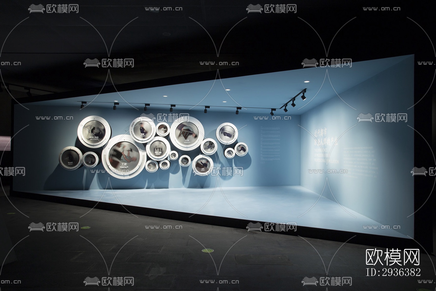 高级灰美术博物馆效果图下载（渲染图13）