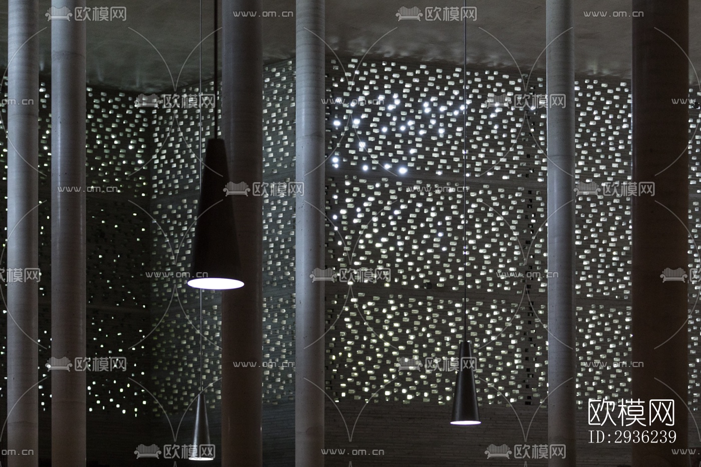 中古风美术博物馆效果图下载（渲染图16）