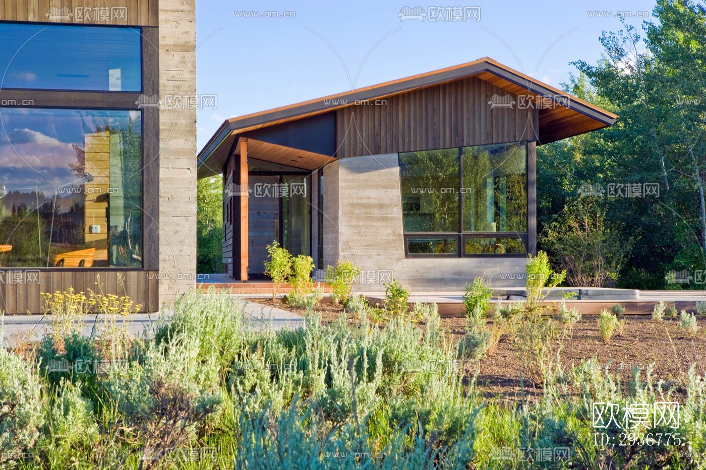 现代居住建筑效果图下载（渲染图11）