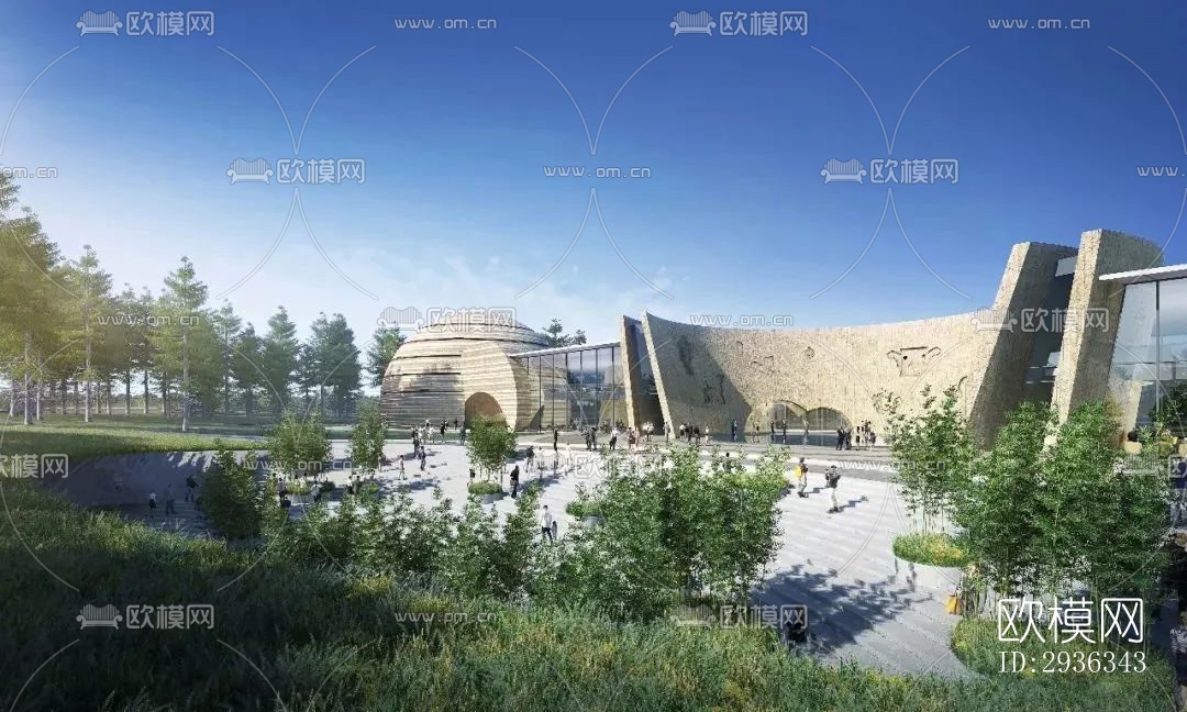 现代美术博物馆效果图下载（渲染图6）