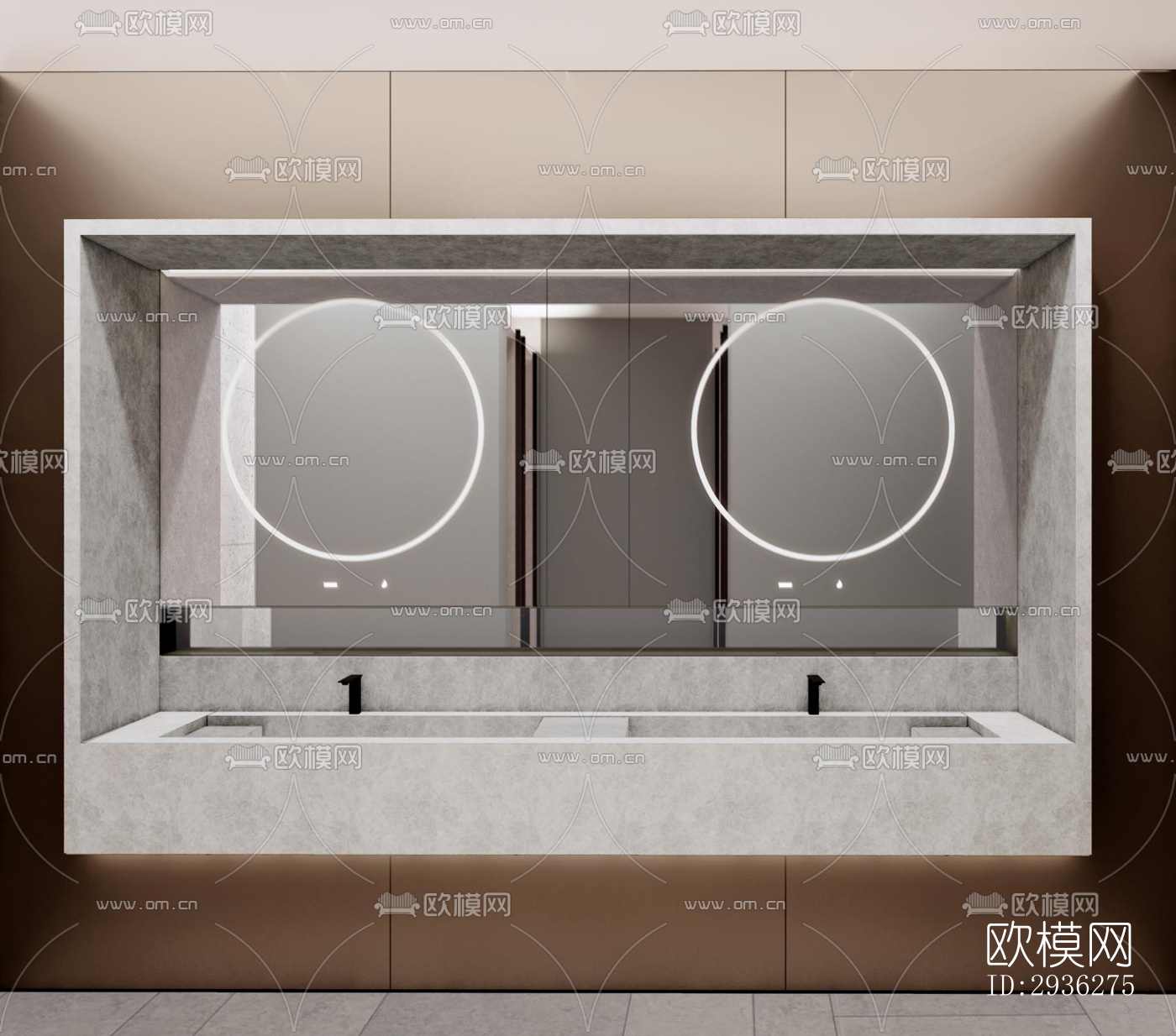 新中式美术博物馆效果图下载（渲染图6）