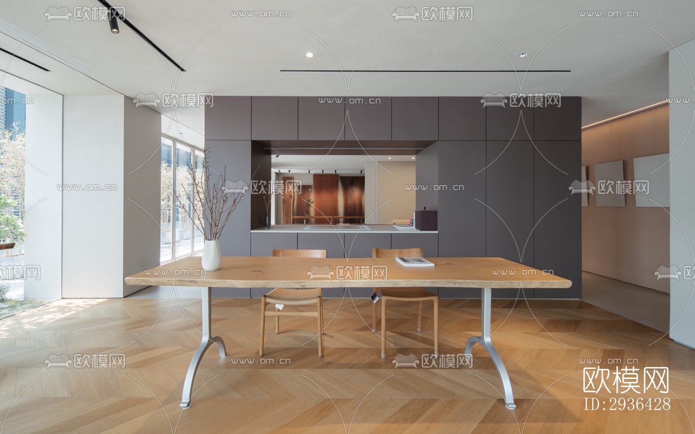 北欧办公区效果图下载（渲染图10）