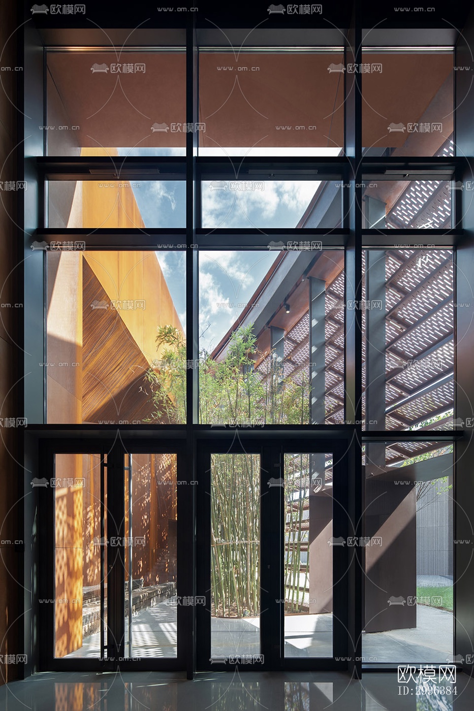 高级灰美术博物馆效果图下载（渲染图9）