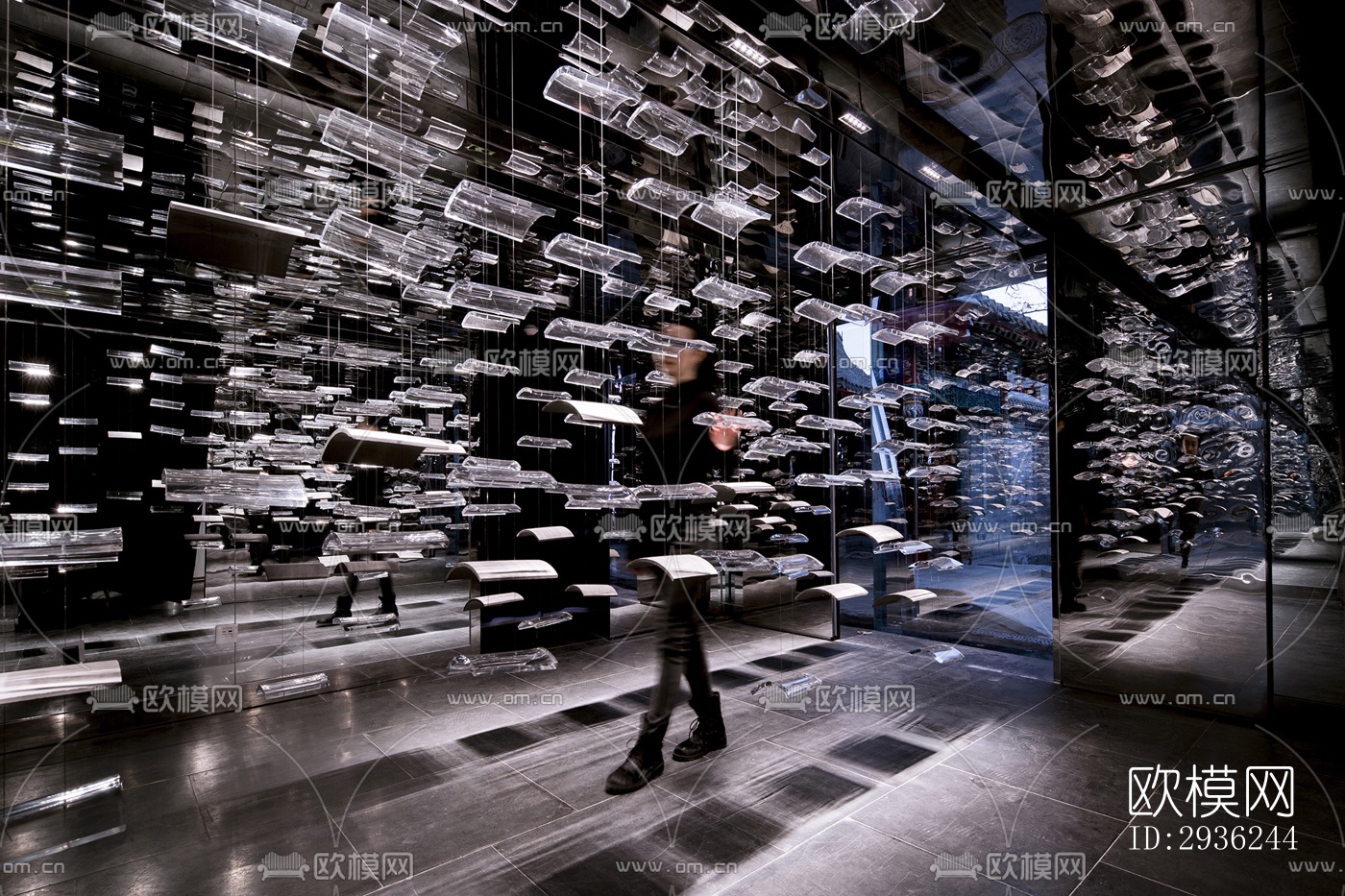 中式美术博物馆效果图下载（渲染图3）