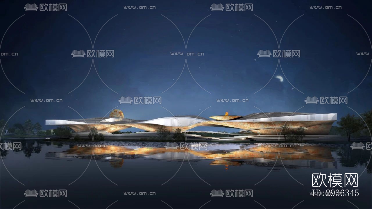 现代美术博物馆效果图下载（渲染图4）