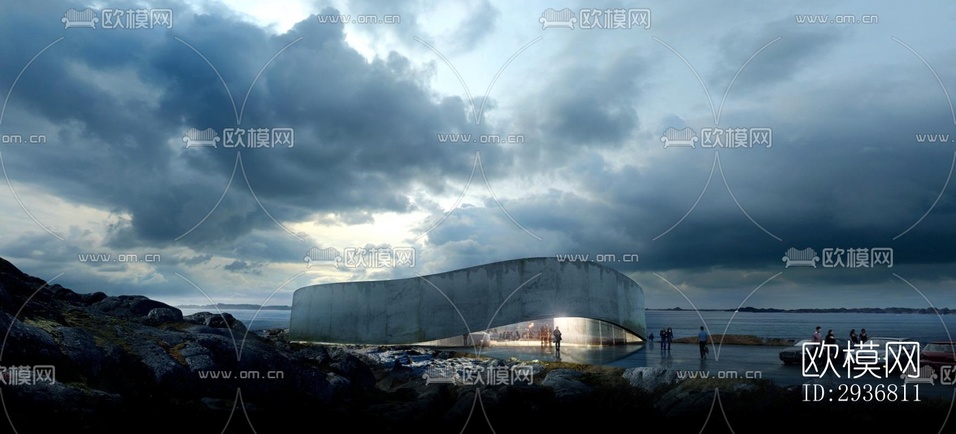 現(xiàn)代文體建筑效果圖下載(渲染圖12)