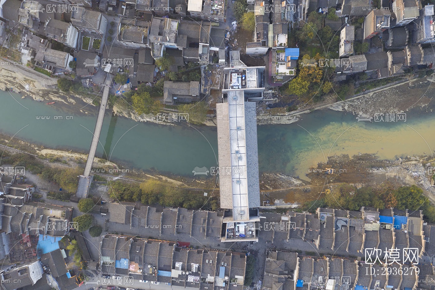 新中式美术博物馆效果图下载（渲染图3）