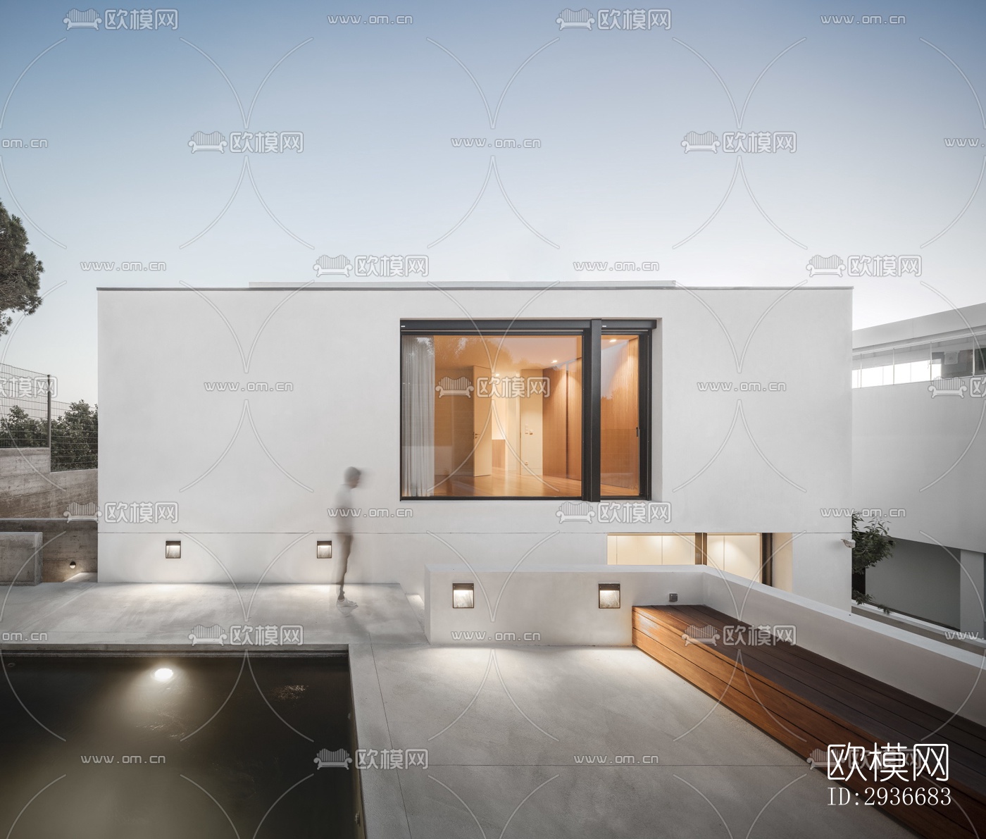 现代居住建筑效果图下载（渲染图2）