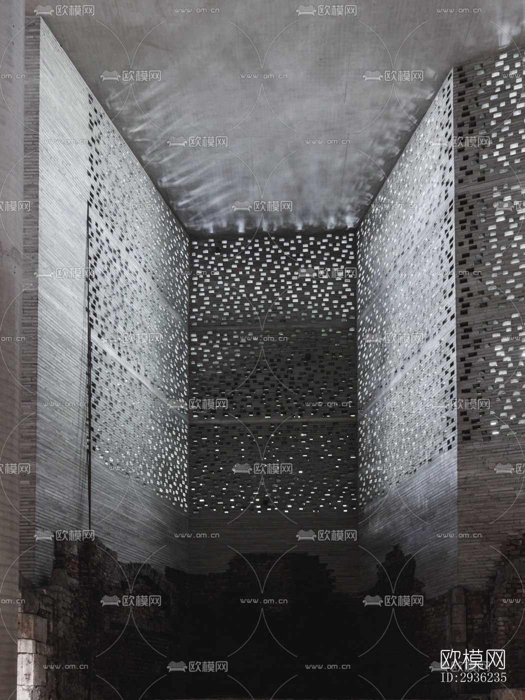 中古风美术博物馆效果图下载（渲染图8）