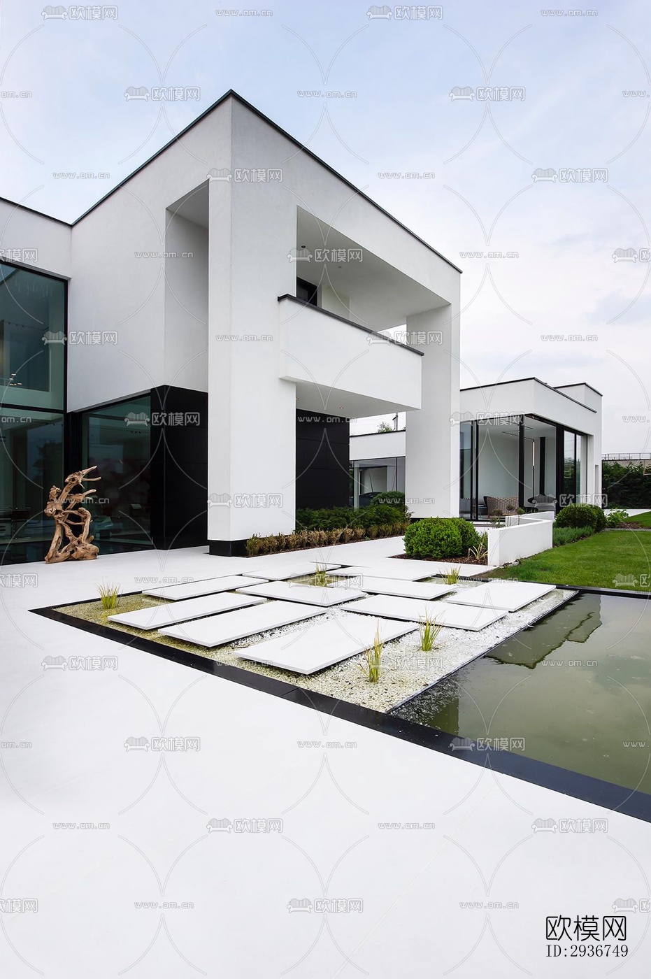 现代居住建筑效果图下载（渲染图3）