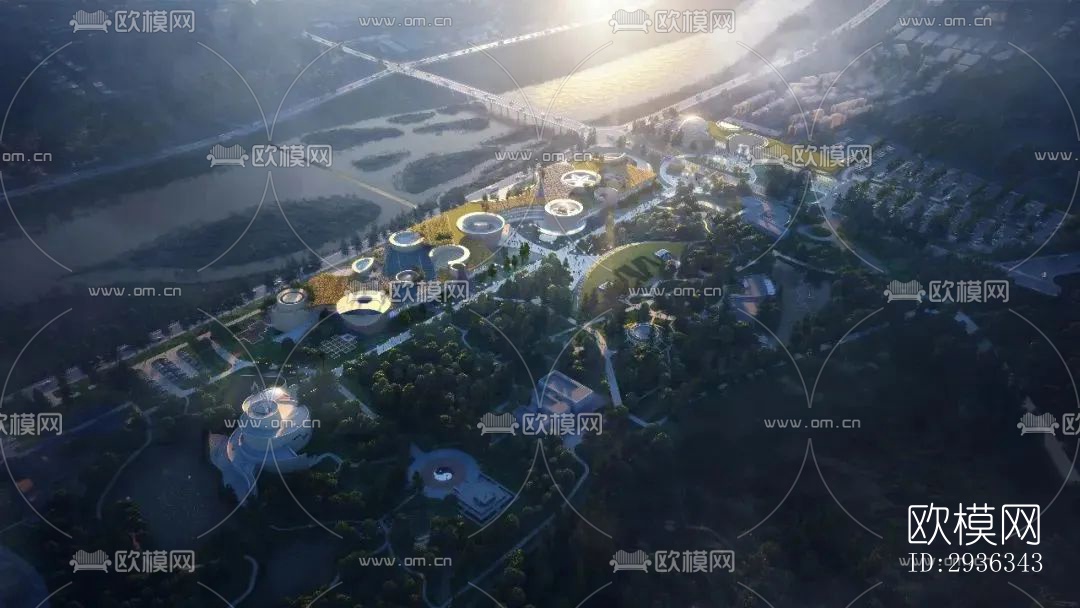 现代美术博物馆效果图下载（渲染图1）