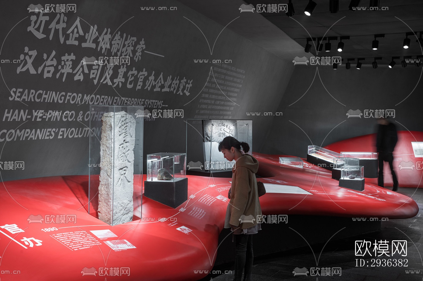 高级灰美术博物馆效果图下载（渲染图1）