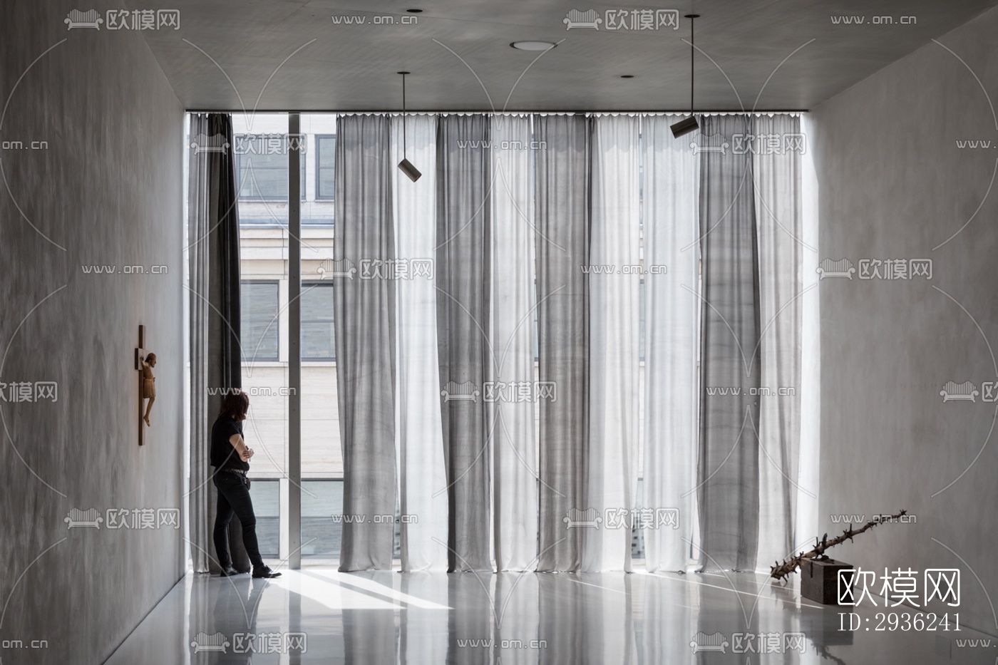 中古风美术博物馆效果图下载（渲染图1）