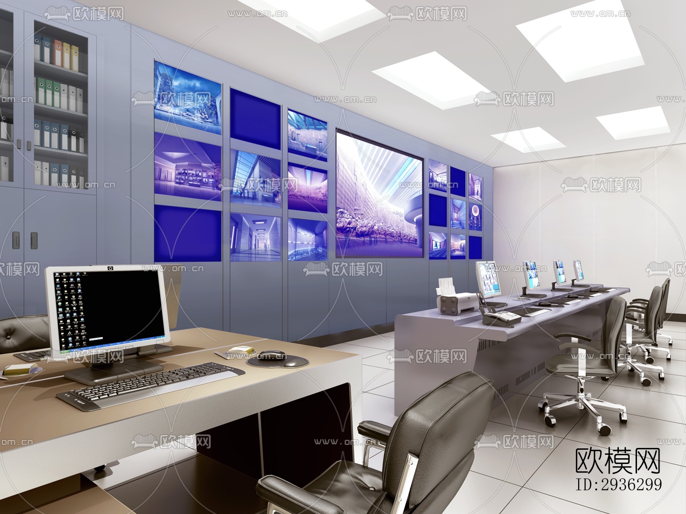 新中式美术博物馆效果图下载（渲染图16）