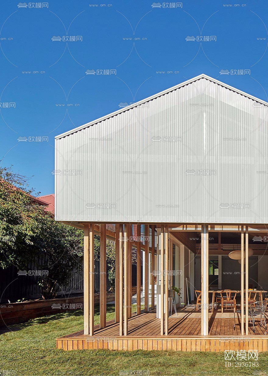 现代居住建筑效果图下载（渲染图11）