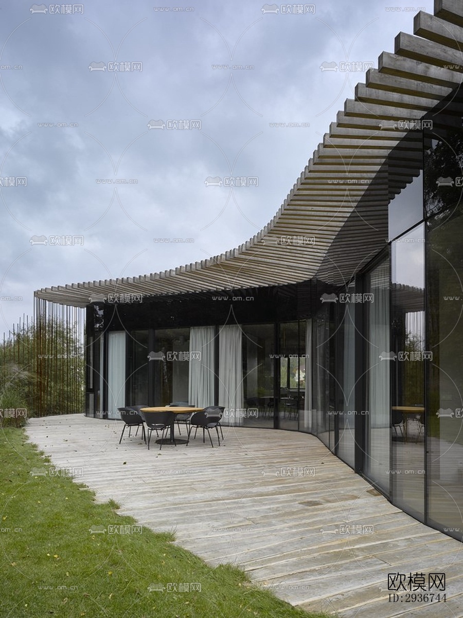 现代居住建筑效果图下载（渲染图2）