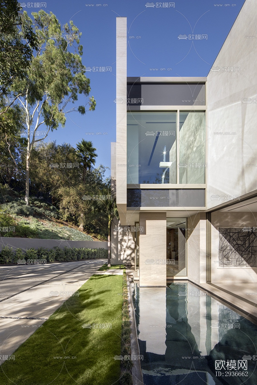现代居住建筑效果图下载（渲染图6）