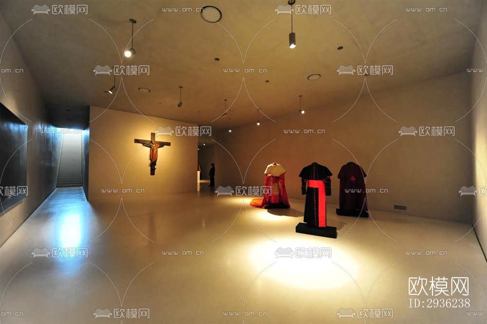 中古风美术博物馆效果图下载（渲染图9）