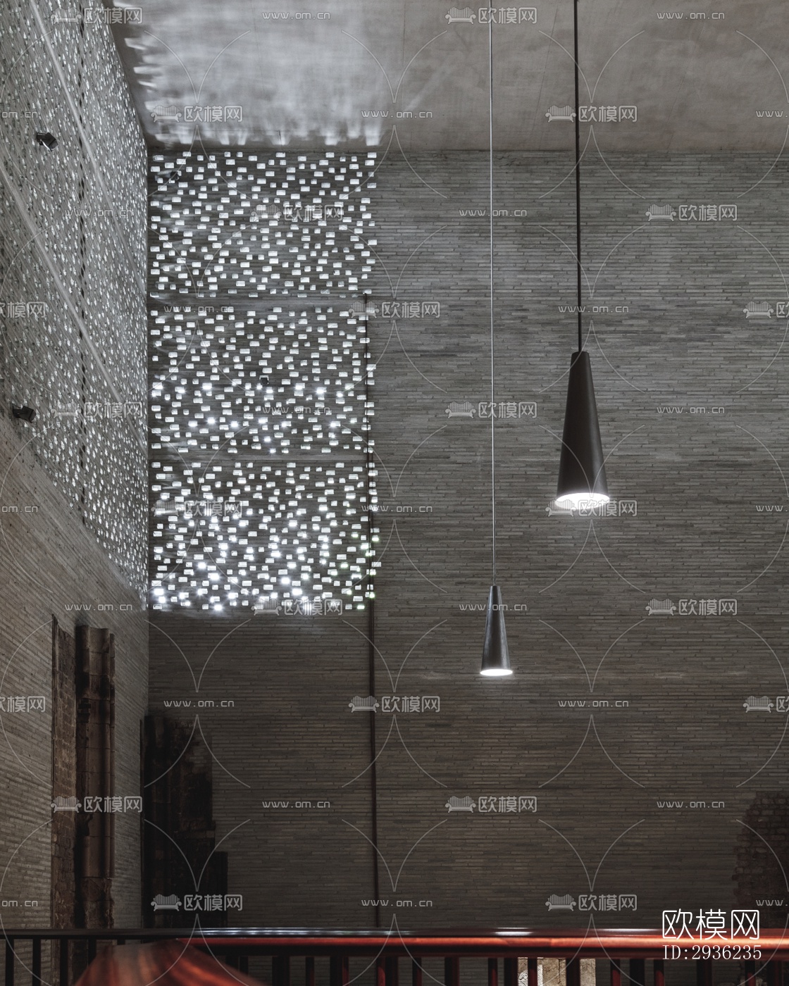 中古风美术博物馆效果图下载（渲染图6）