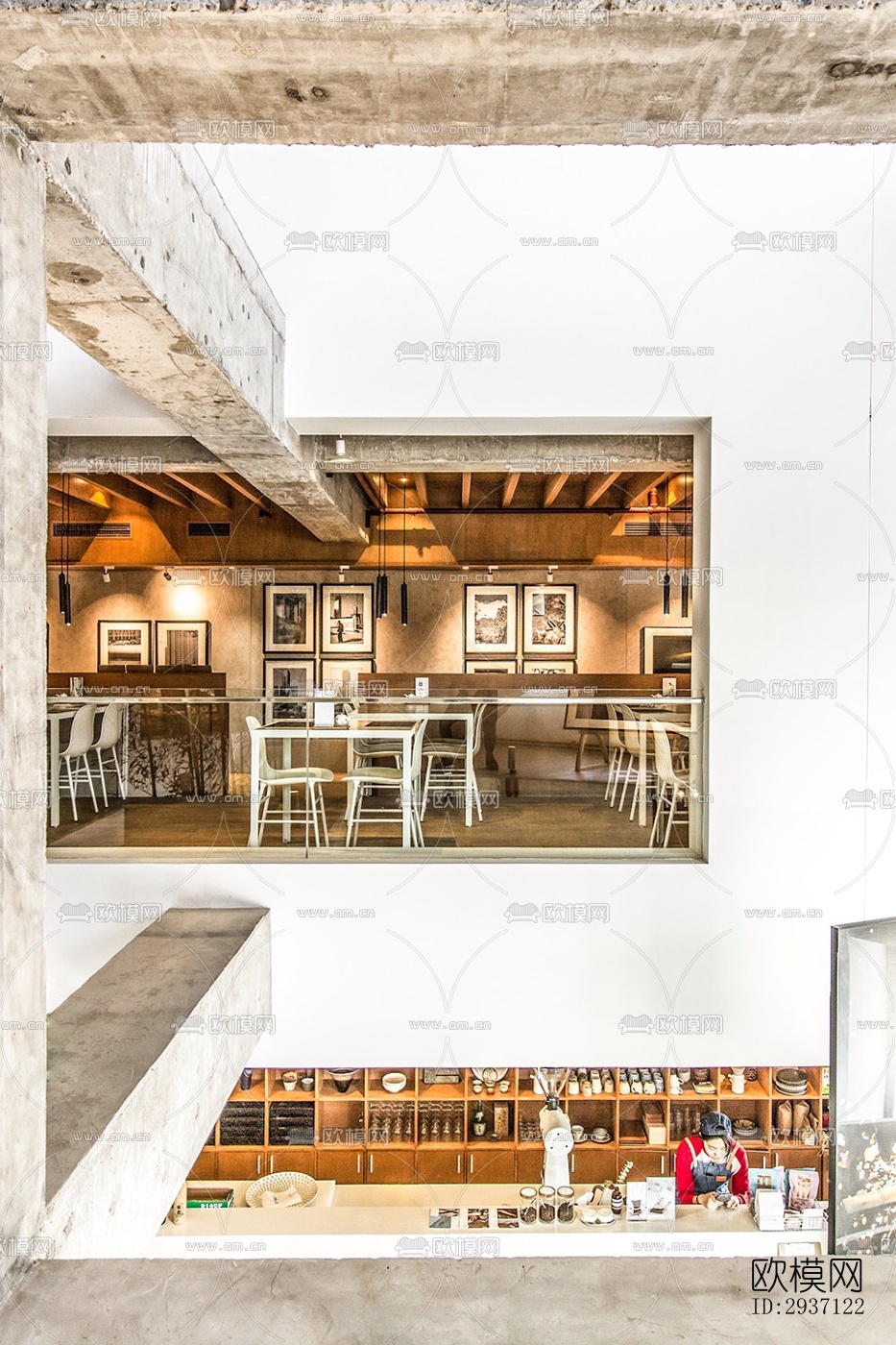 工业风西餐厅效果图下载（渲染图12）