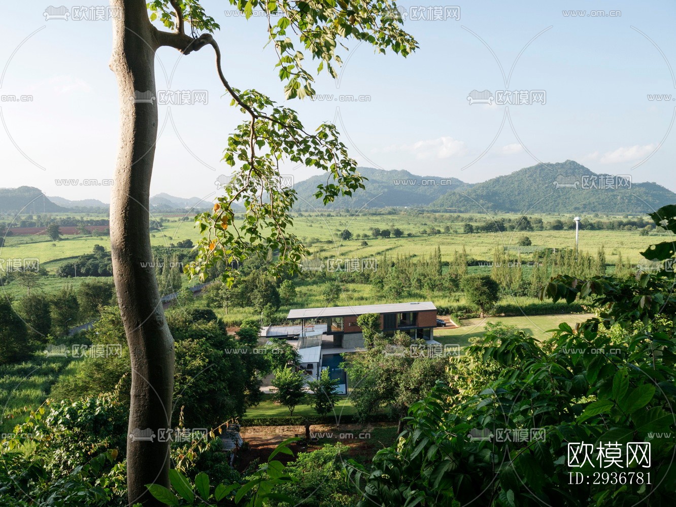 现代居住建筑效果图下载（渲染图13）