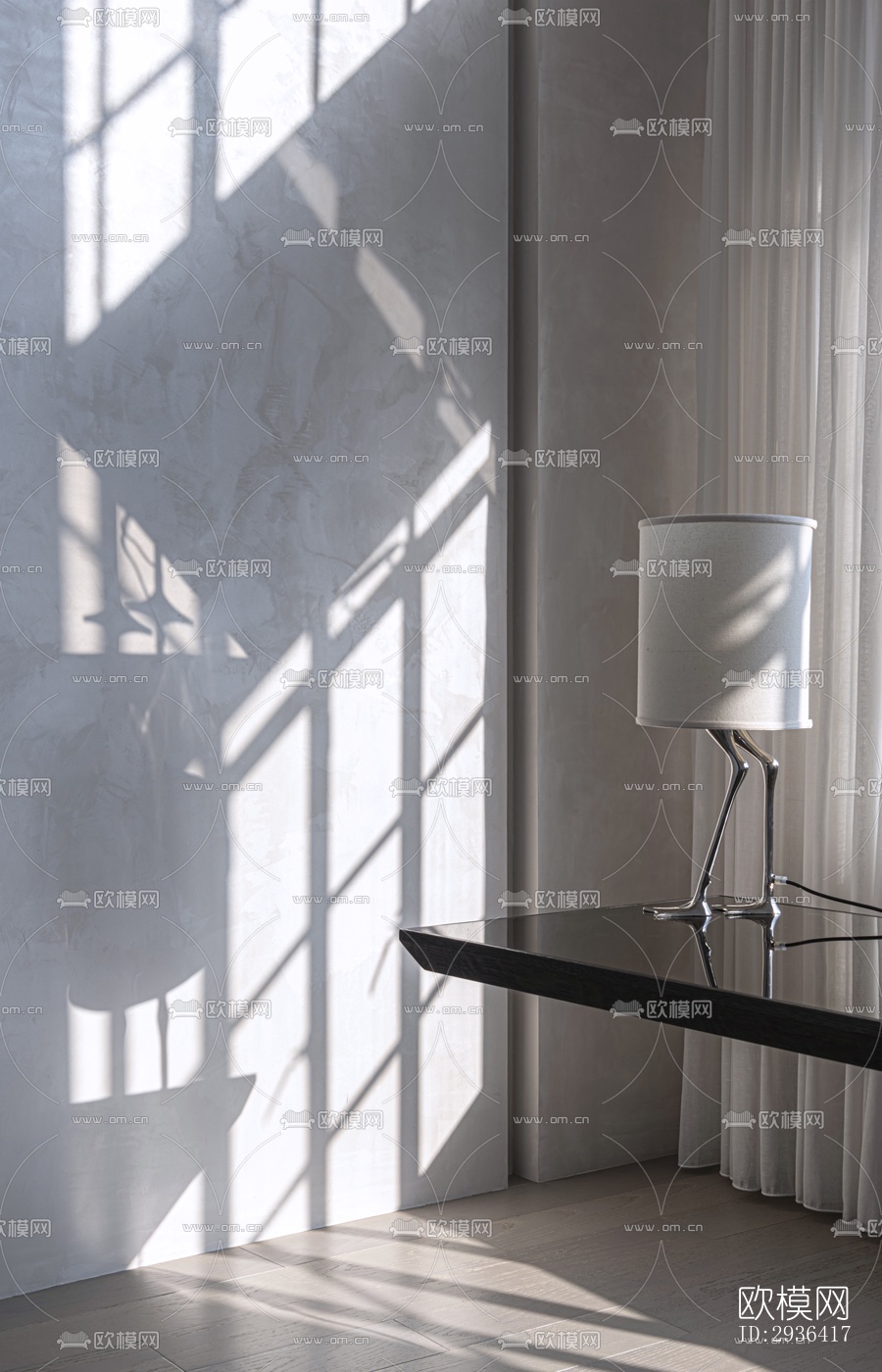 侘寂办公区效果图下载（渲染图15）