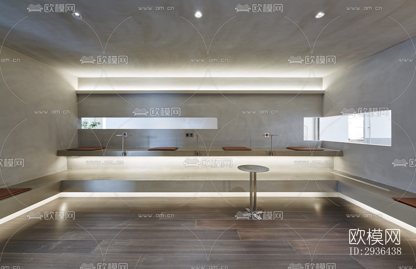 工业风办公区效果图下载（渲染图7）