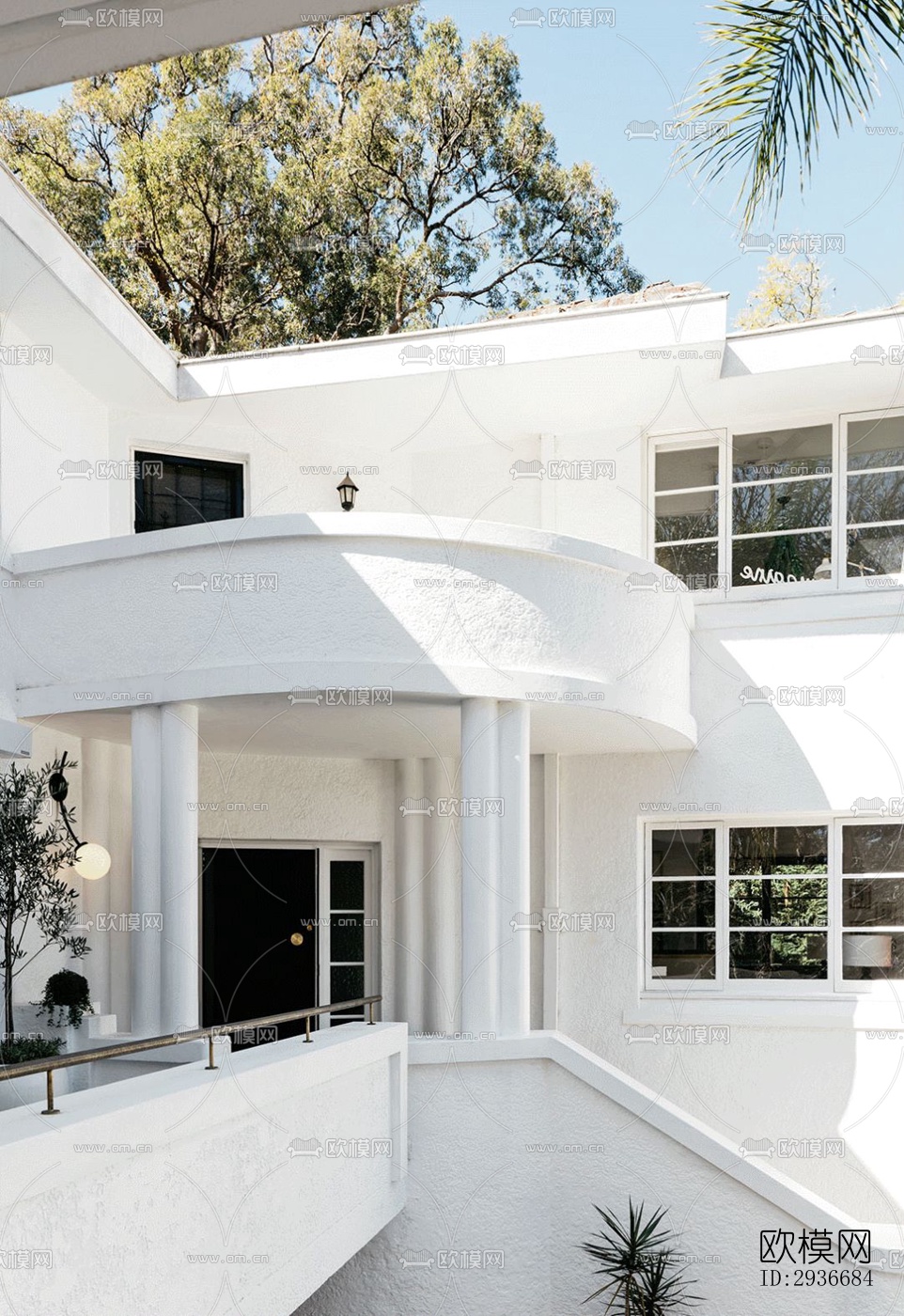 现代居住建筑效果图下载（渲染图11）