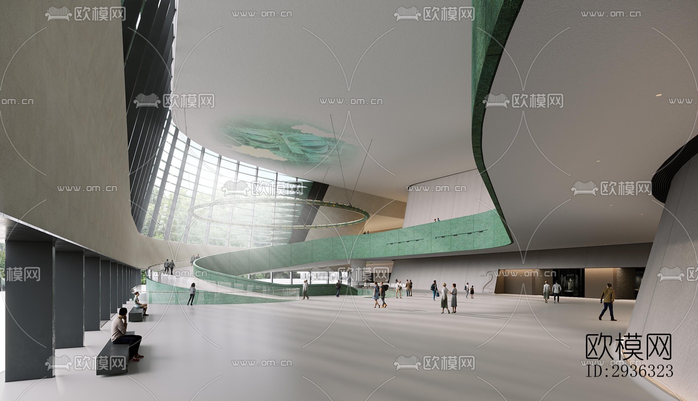 现代美术博物馆效果图下载（渲染图3）