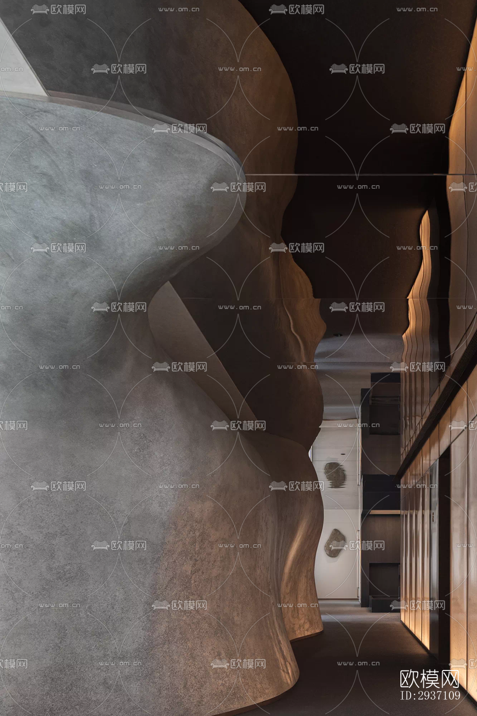 侘寂西餐厅效果图下载（渲染图12）