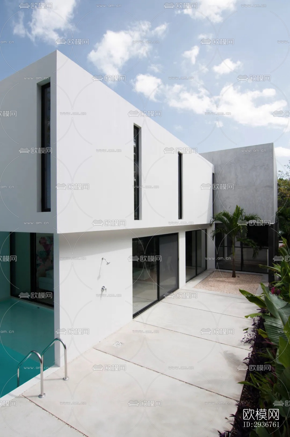 现代居住建筑效果图下载（渲染图6）