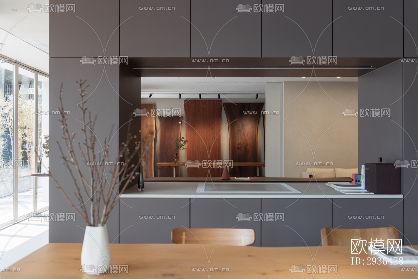 北欧办公区效果图下载（渲染图11）