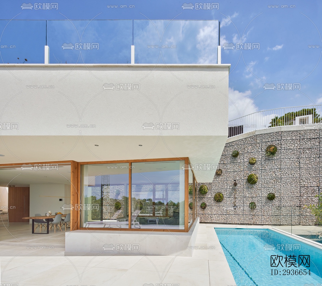 现代居住建筑效果图下载（渲染图9）