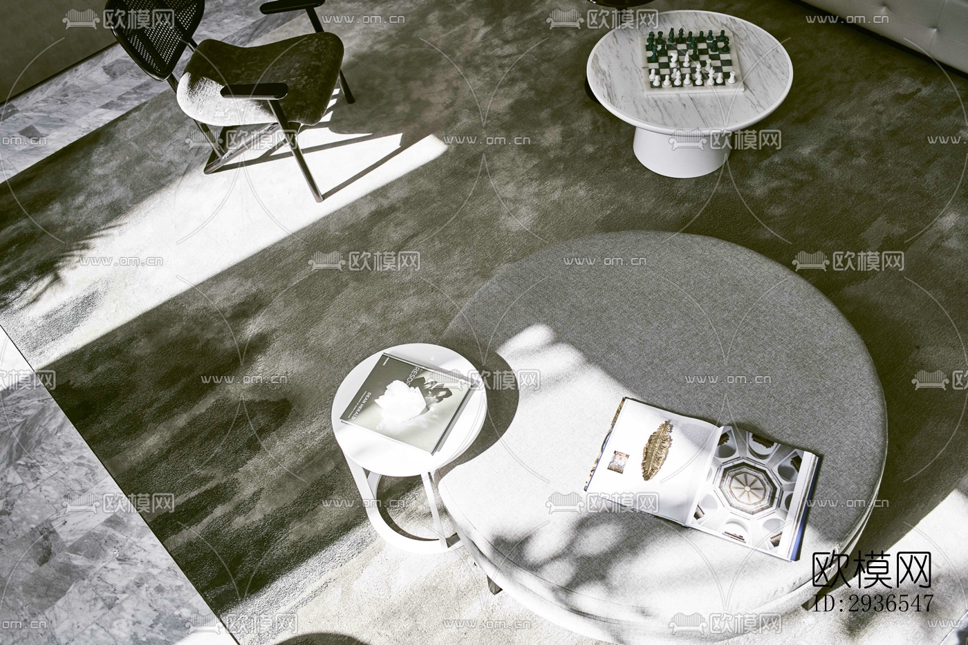 新中式商务大堂效果图下载（渲染图6）