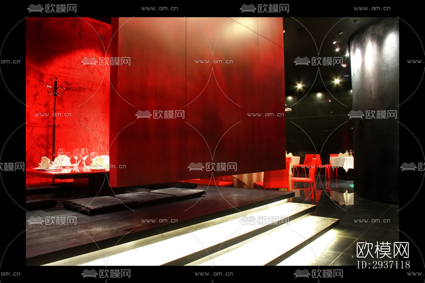 后现代西餐厅效果图下载（渲染图7）