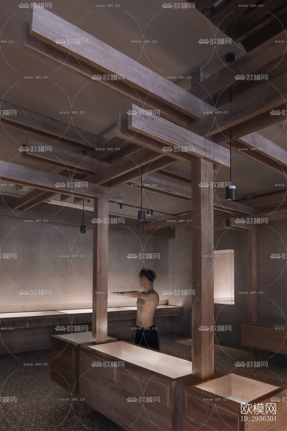 新中式美术博物馆效果图下载（渲染图6）