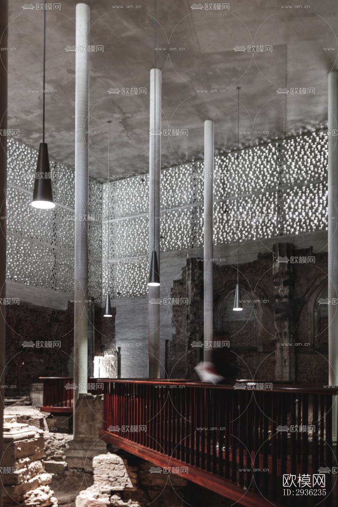 中古风美术博物馆效果图下载（渲染图7）