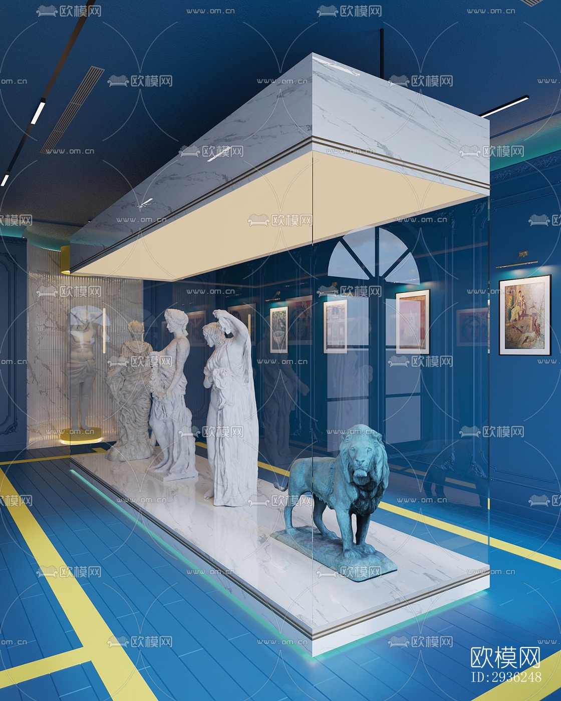 后现代美术博物馆效果图下载（渲染图5）