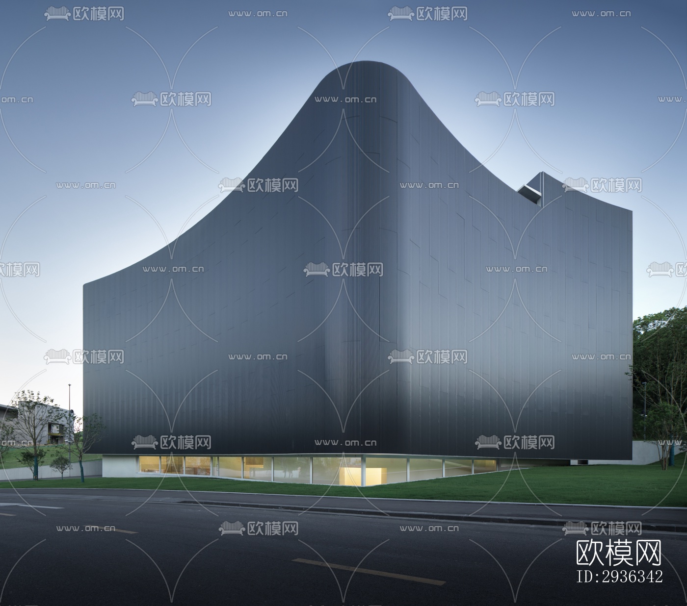 现代美术博物馆效果图下载（渲染图17）