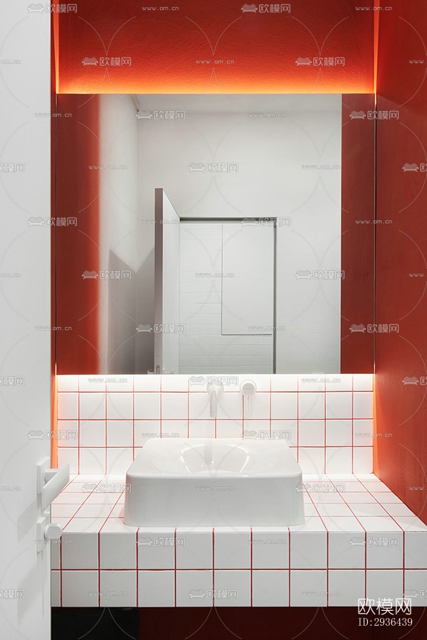 工业风办公区效果图下载（渲染图15）