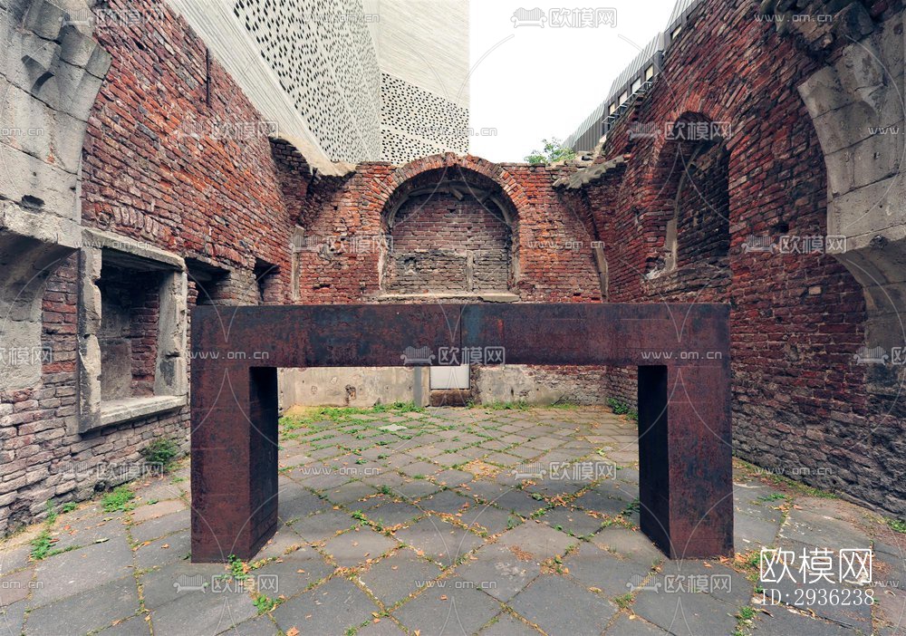 中古风美术博物馆效果图下载（渲染图5）