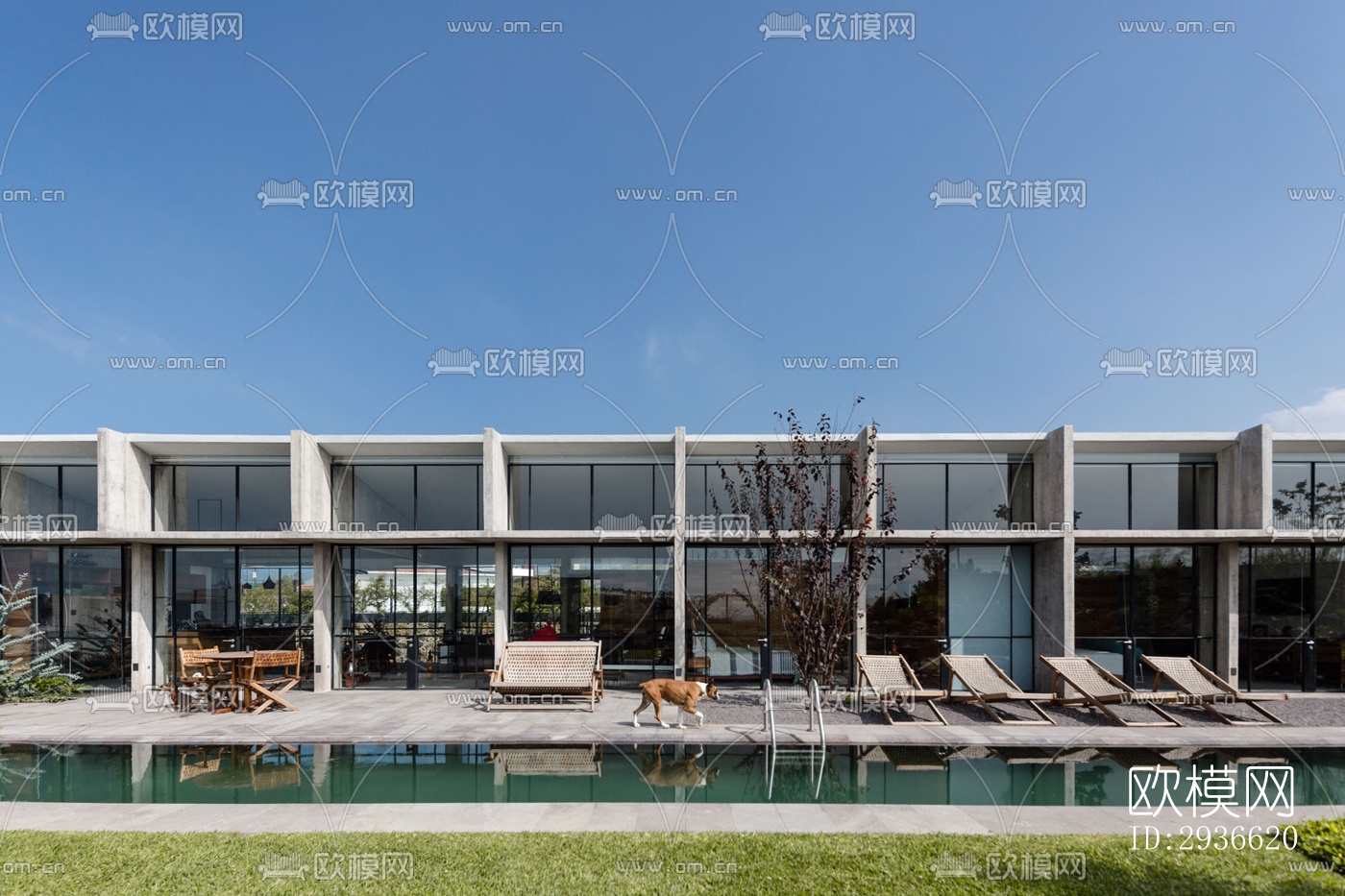 工业风居住建筑效果图下载（渲染图10）