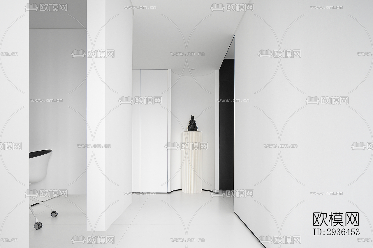 现代办公区效果图下载（渲染图18）