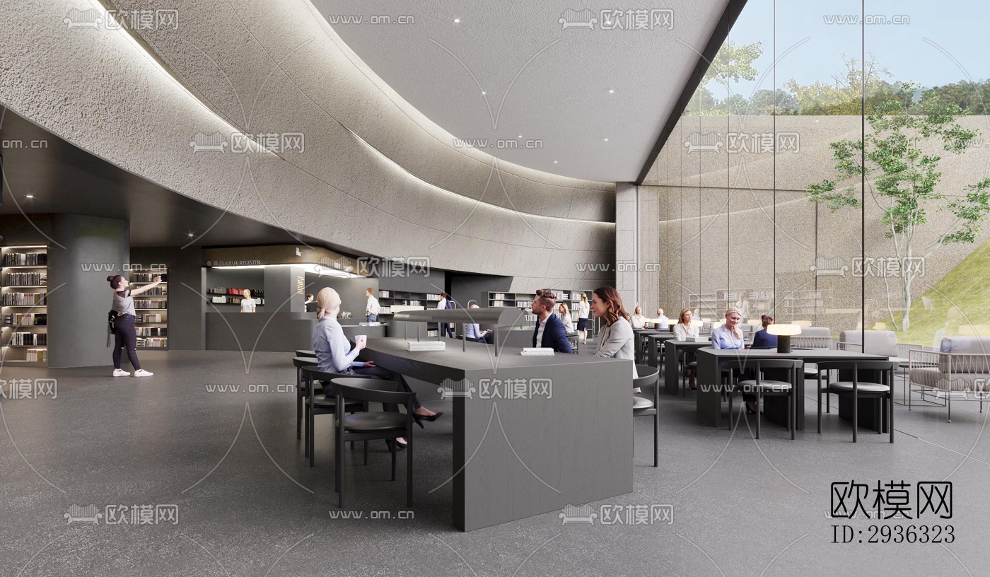 现代美术博物馆效果图下载（渲染图11）