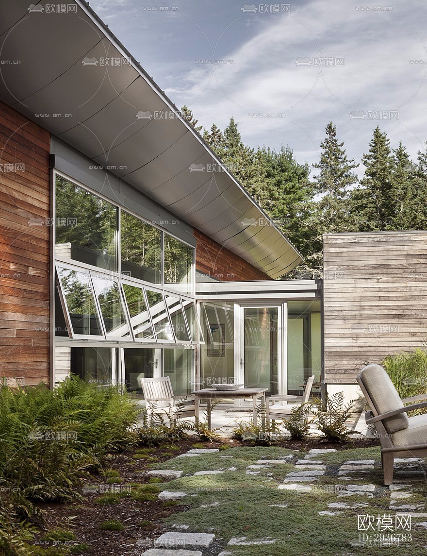 现代居住建筑效果图下载（渲染图7）