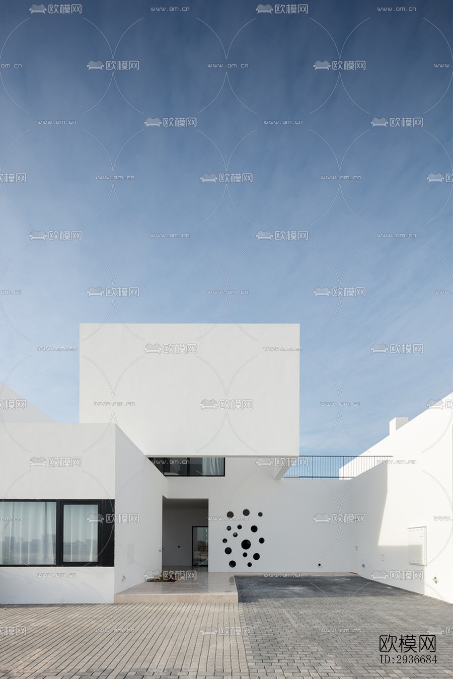 现代居住建筑效果图下载（渲染图7）